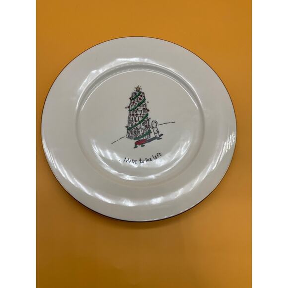 Merry Masterpieces First Edition Porcelain Plate "More To The Left" 1999 VTG - Picture 3 of 3